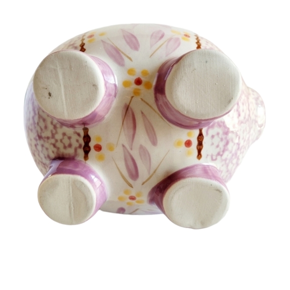 Temp-tations Old World Cranberry Pink Pig Salt Cellar/Sponge Holder or Planter - Picture 9 of 10